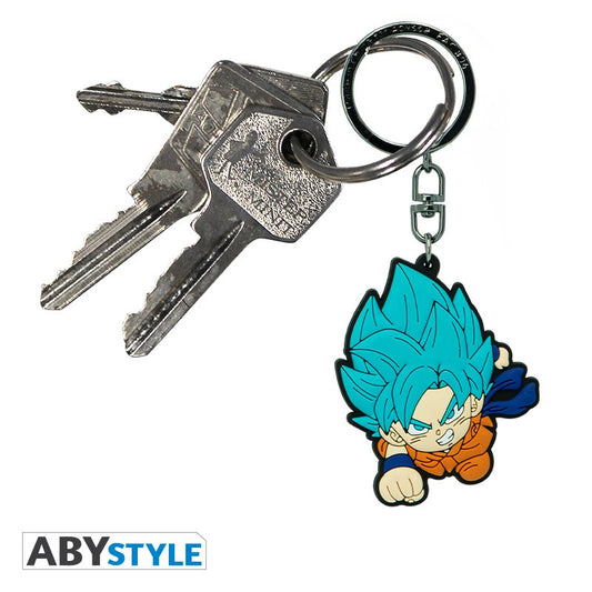 DRAGON BALL SUPER - Porte-clés PVC Goku Saiyan Blue
