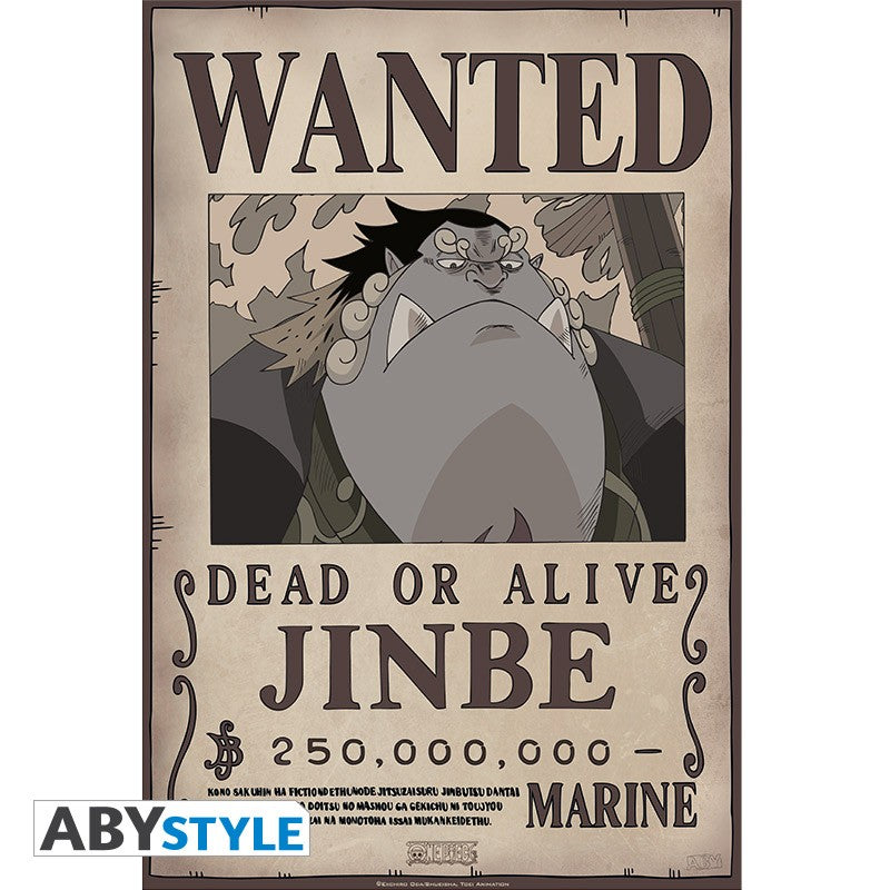 ONE PIECE - Poster "Wanted Jinbe" (52x35)